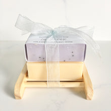 Load image into Gallery viewer, Soap Bar & Dish Combo - Lavender & Citrus Burst