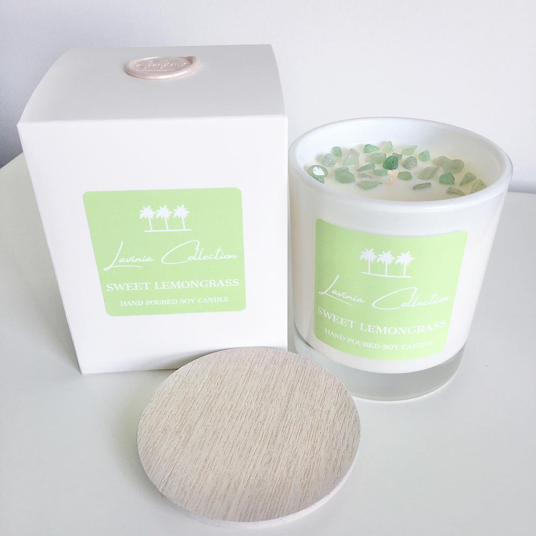 Sweet Lemongrass - Luxe Gem Soy Candle