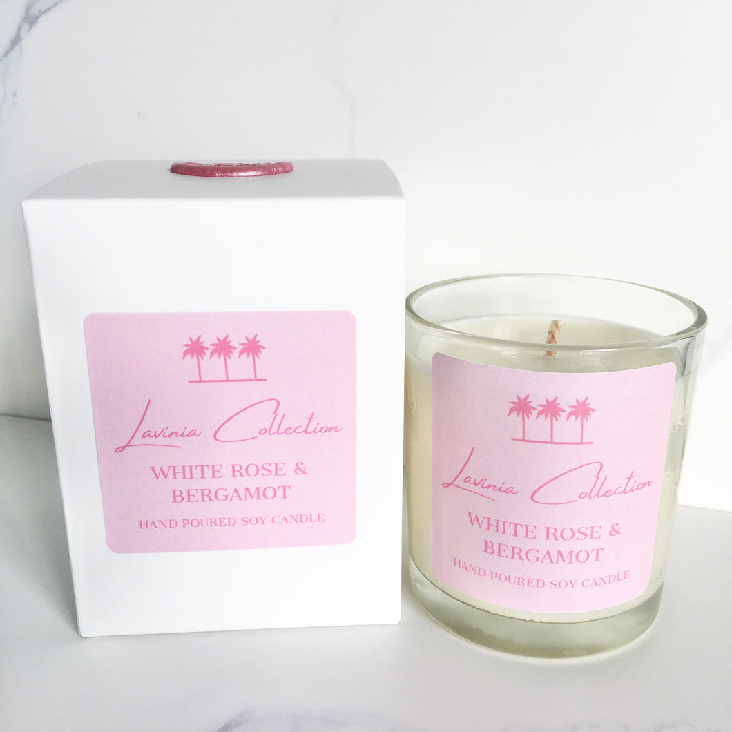 White Rose & Bergamot - Darling Soy Candle