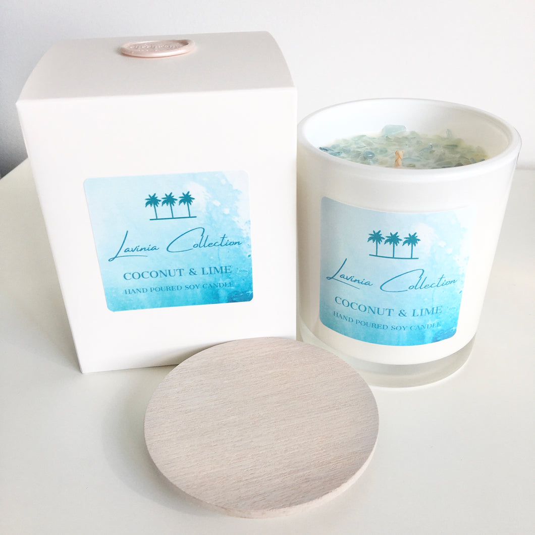 Coconut & Lime - Luxe Gem Soy Candle