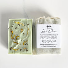 Load image into Gallery viewer, Peppermint &amp; Rosemary - Handmade Artisan Soap
