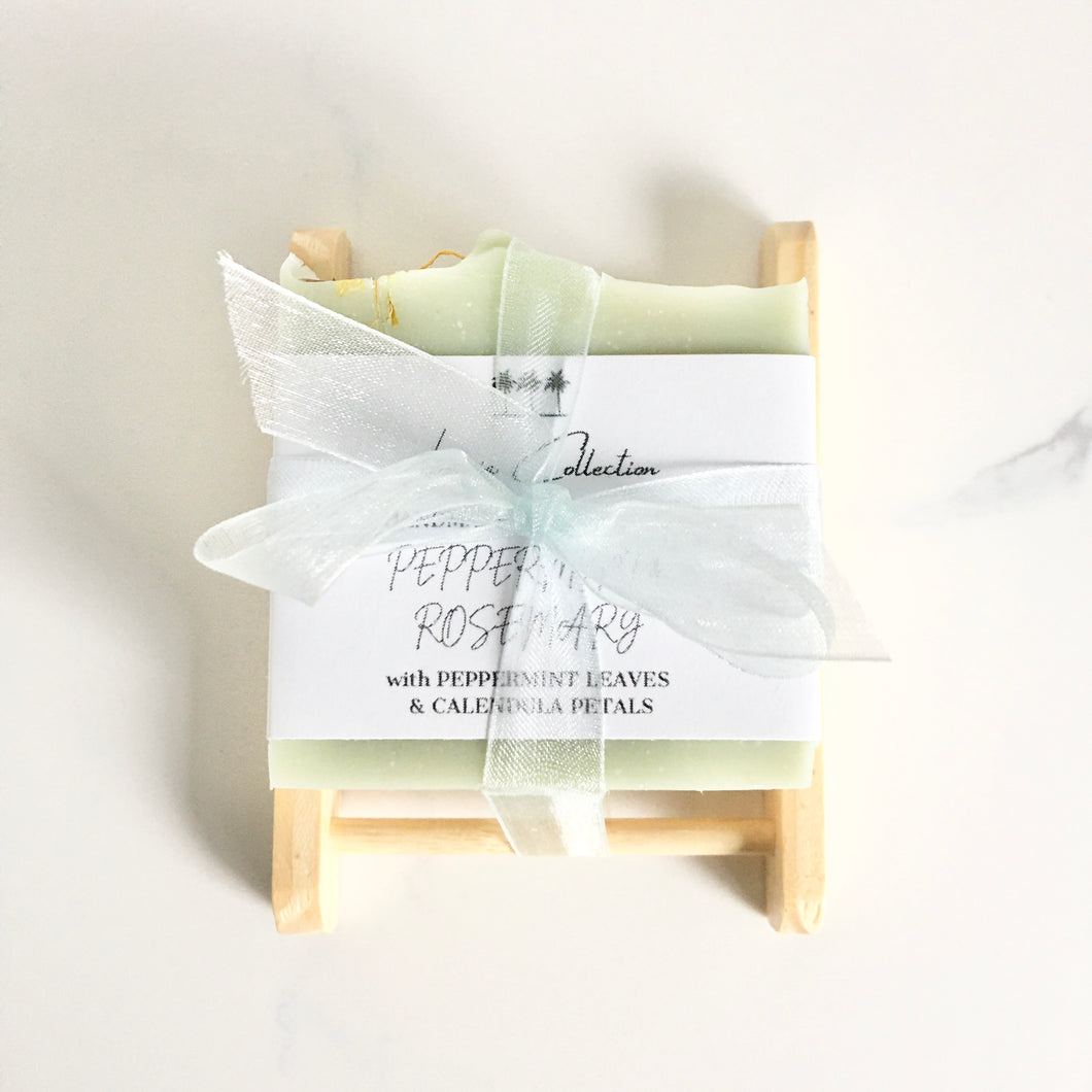Soap Bar & Dish Combo - Peppermint & Rosemary + Citrus Burst