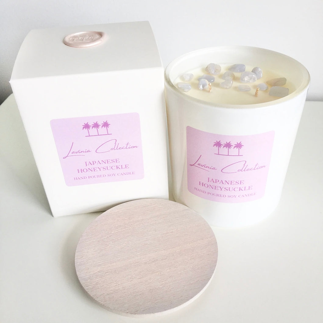 Japanese Honeysuckle - Luxe Gem XL Soy Candle