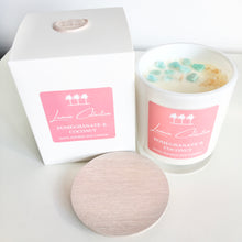 Load image into Gallery viewer, Pomegranate &amp; Coconut - Luxe Gem Soy Candle

