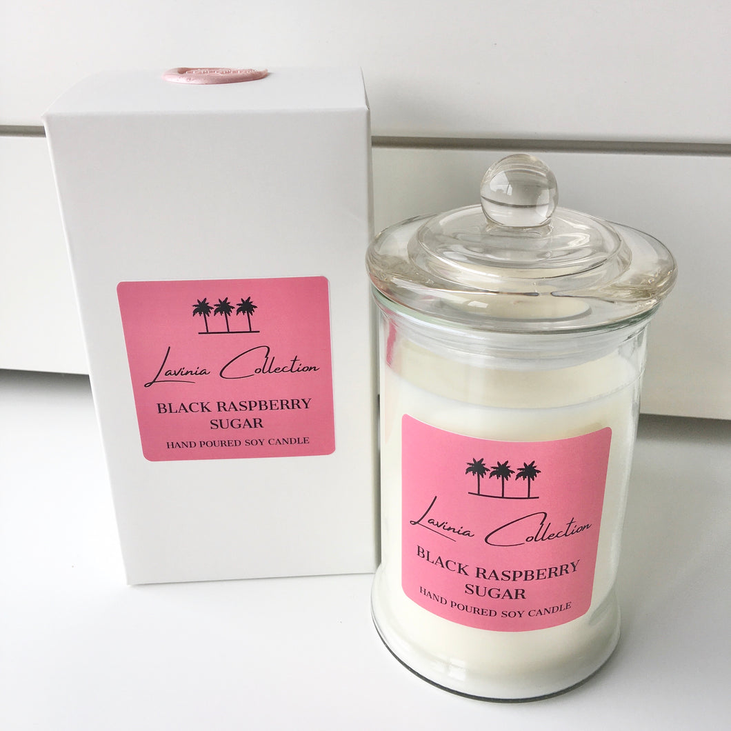 Black Raspberry Sugar - Lighthouse Soy Candle