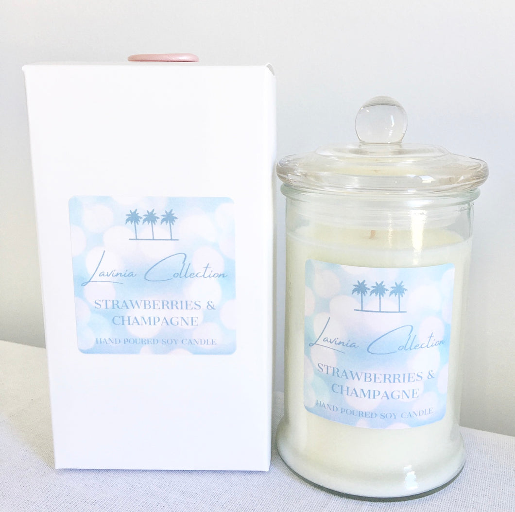 Strawberries & Champagne - Lighthouse Soy Candle